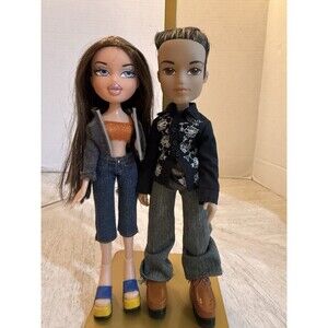2003 MGA Bratz Secret Date Yasmin & Eitan Boyz Fashion Doll Pair Lot Rare